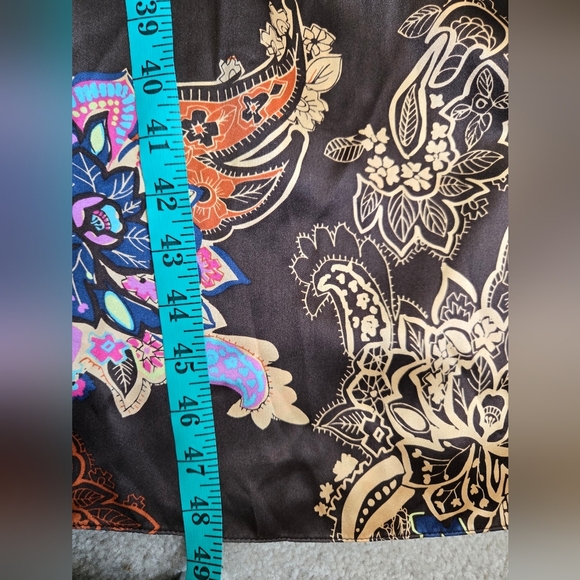 Hinge 100% Silk Vibrant Floral Maxi Dress. Size Small - Picture 11 of 11